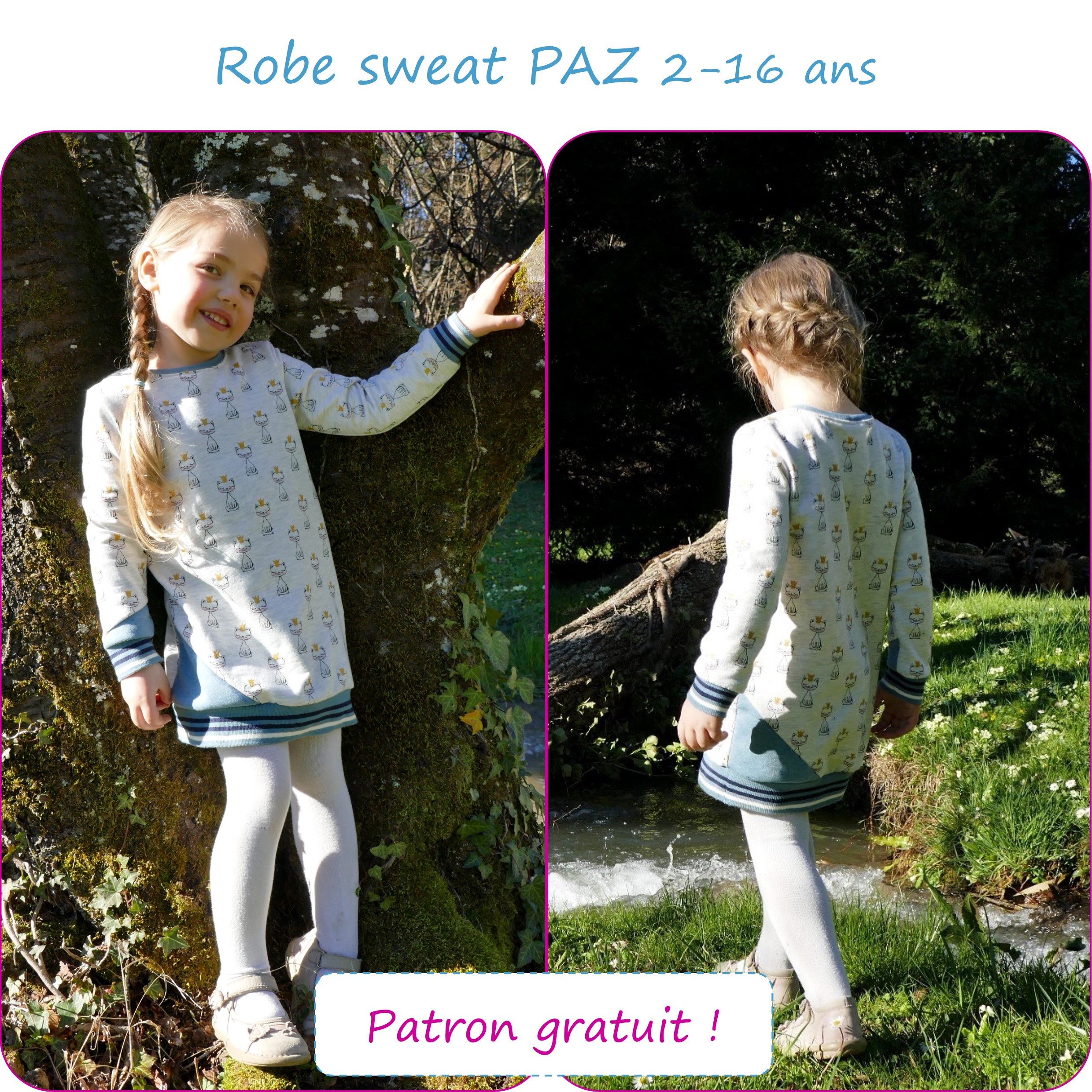 Paz sweatshirtjurk