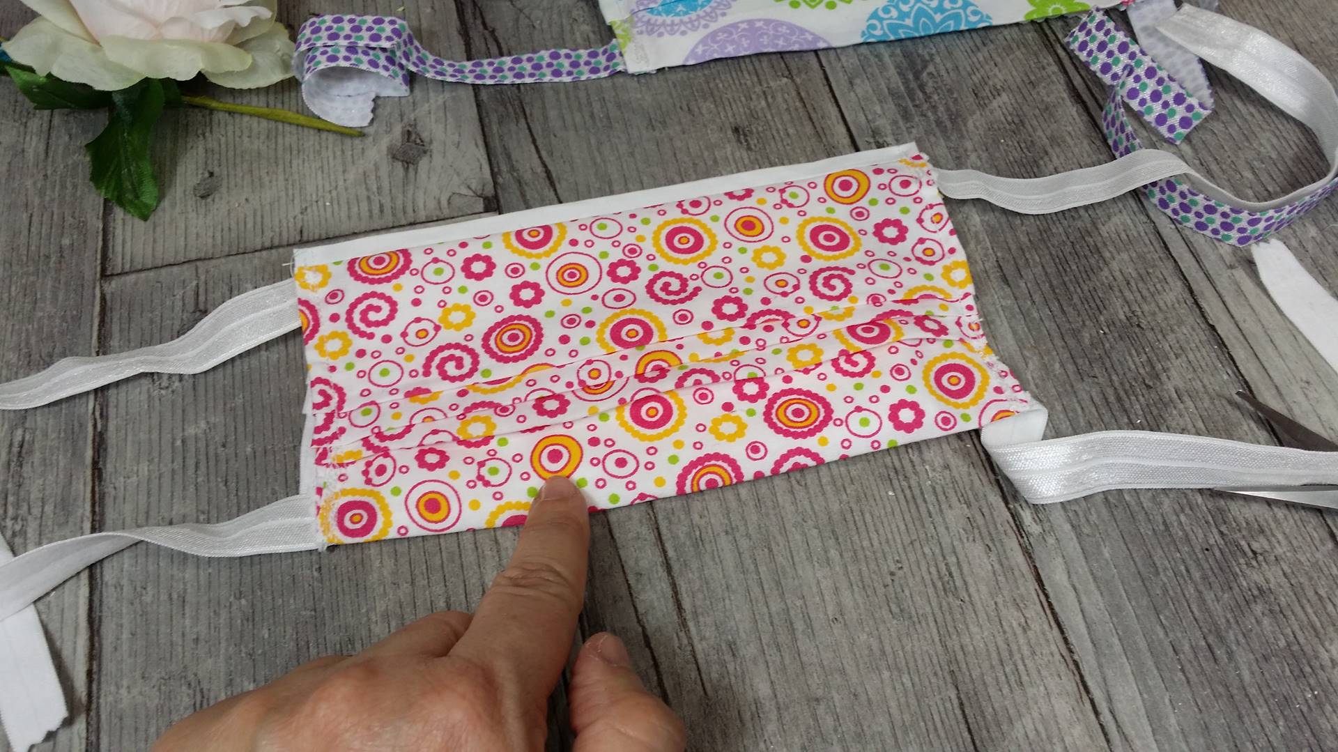 Masque 1ère barrière tissu et papier absorbant