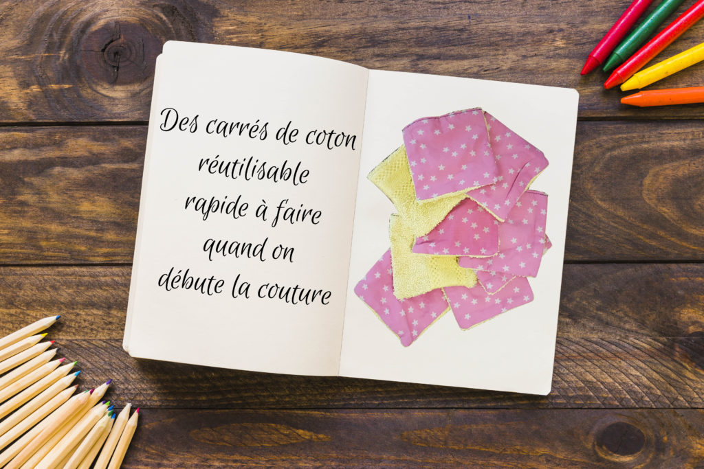 Carré de coton zéro déchet