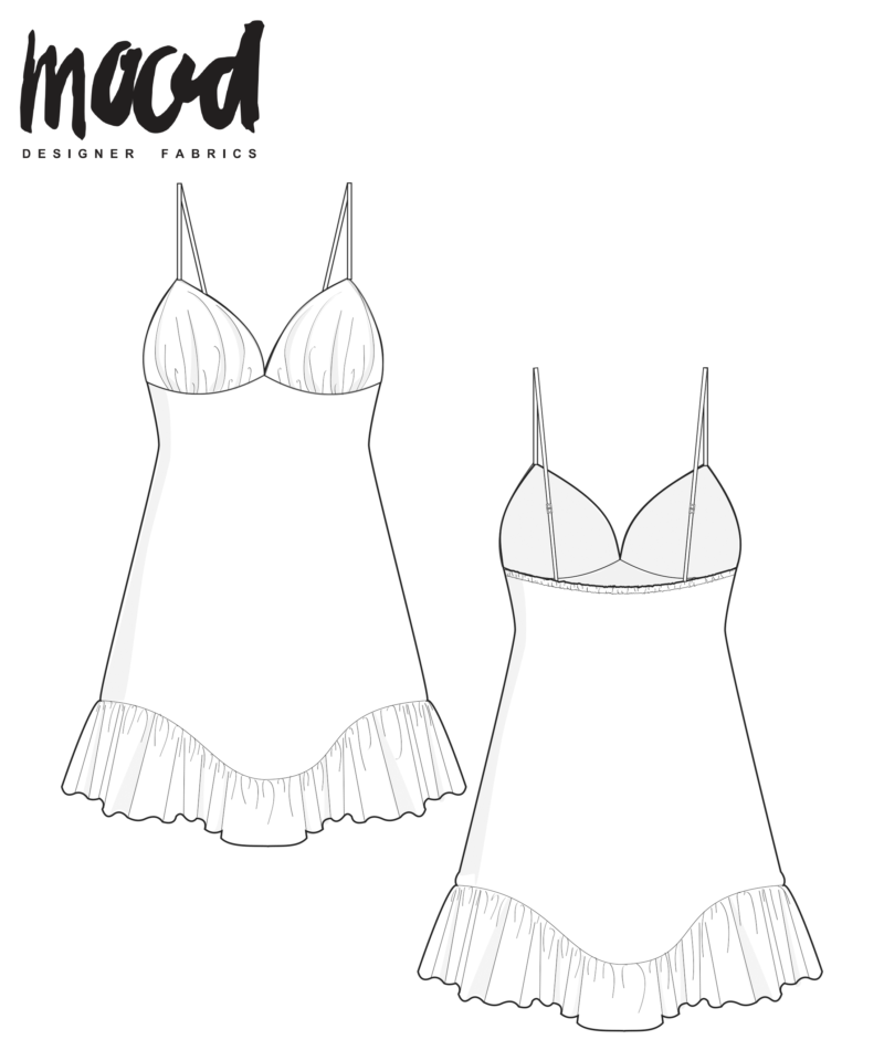 MDF286 – De Coral Bell Slip Dress