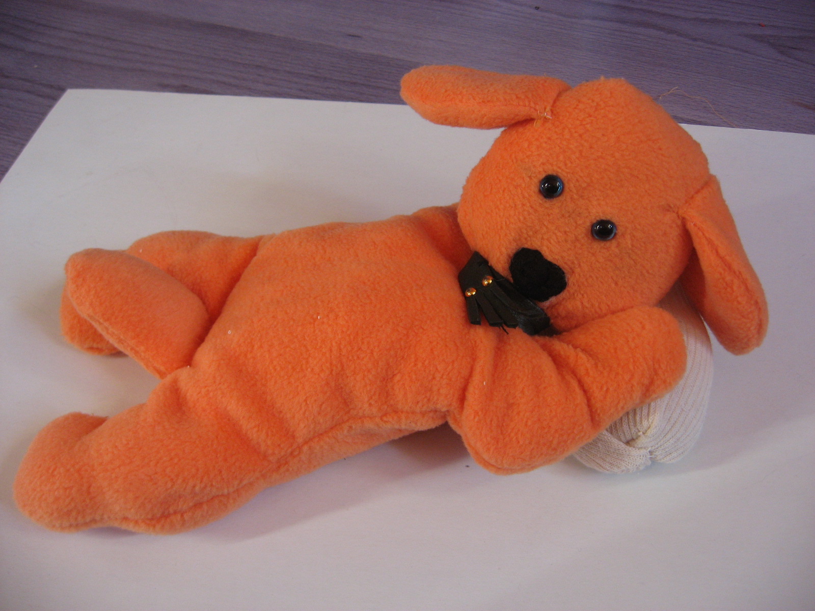 Luie trouwe fleece puppyhond