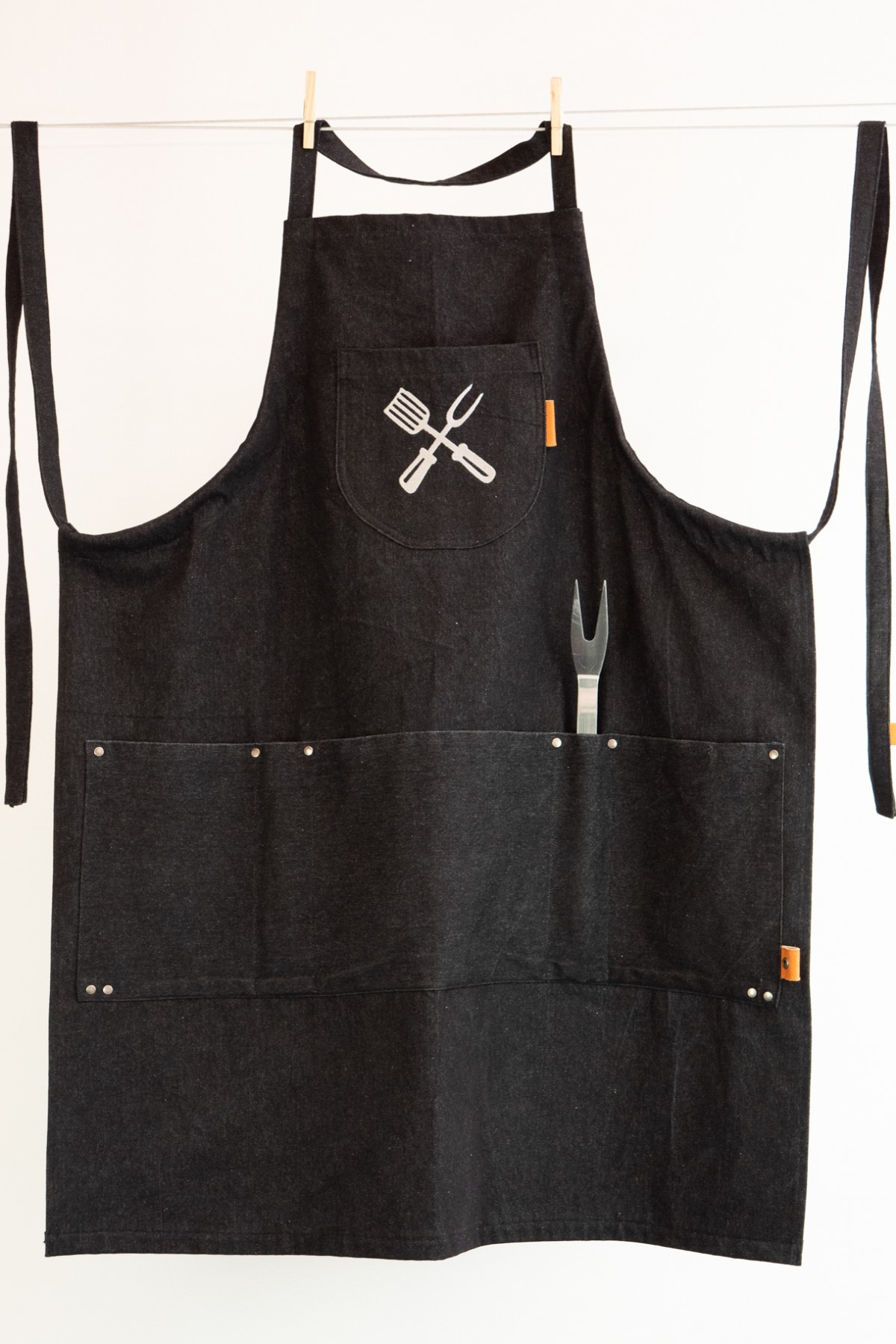 Naai een BBQ-schort