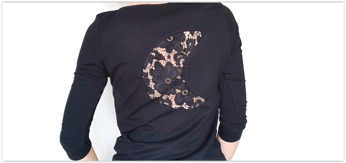 Personaliseer een T-shirt met kant