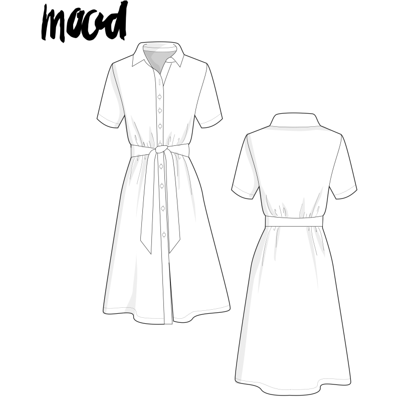 MDF313 – The Rosalie Shirt Dress