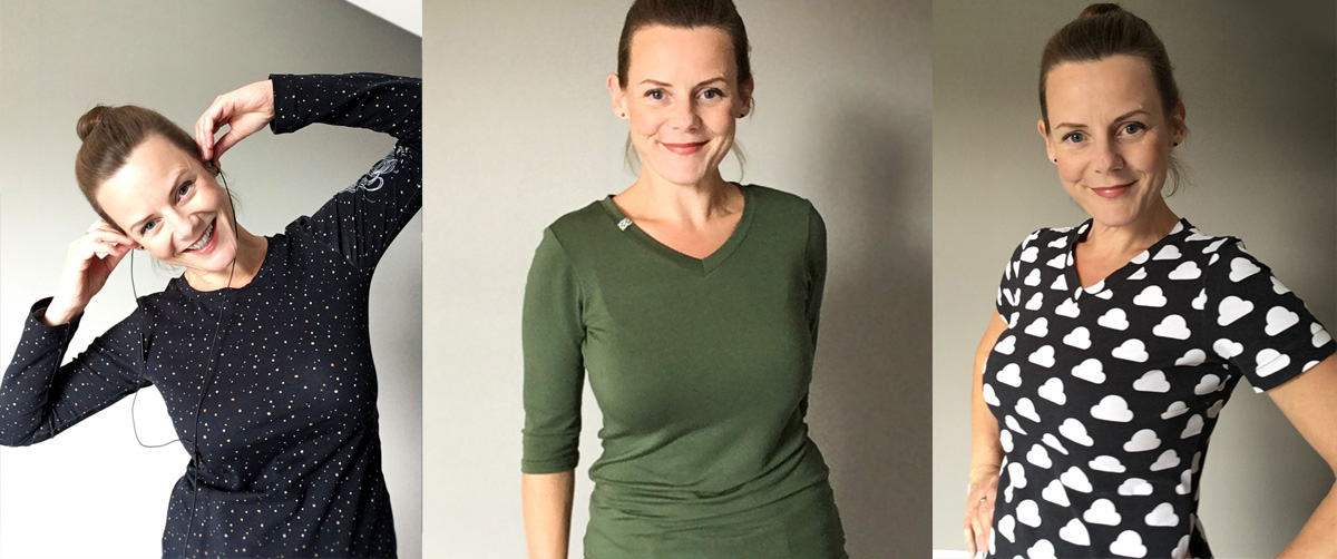 Basic T-shirt met ronde hals of V-hals