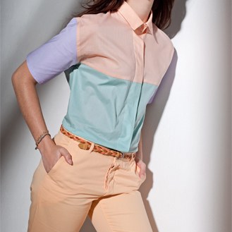 Pastelkleurige top