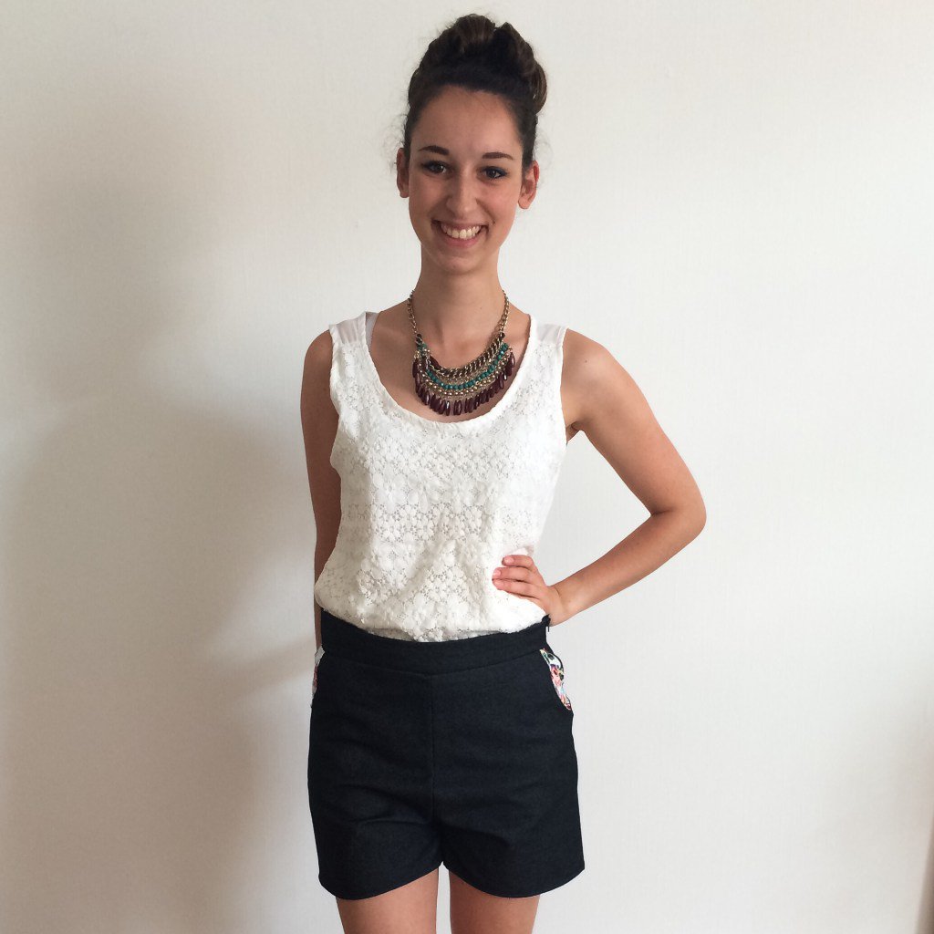 Zelfstudie voor het naaien van zomershorts met hoge taille
