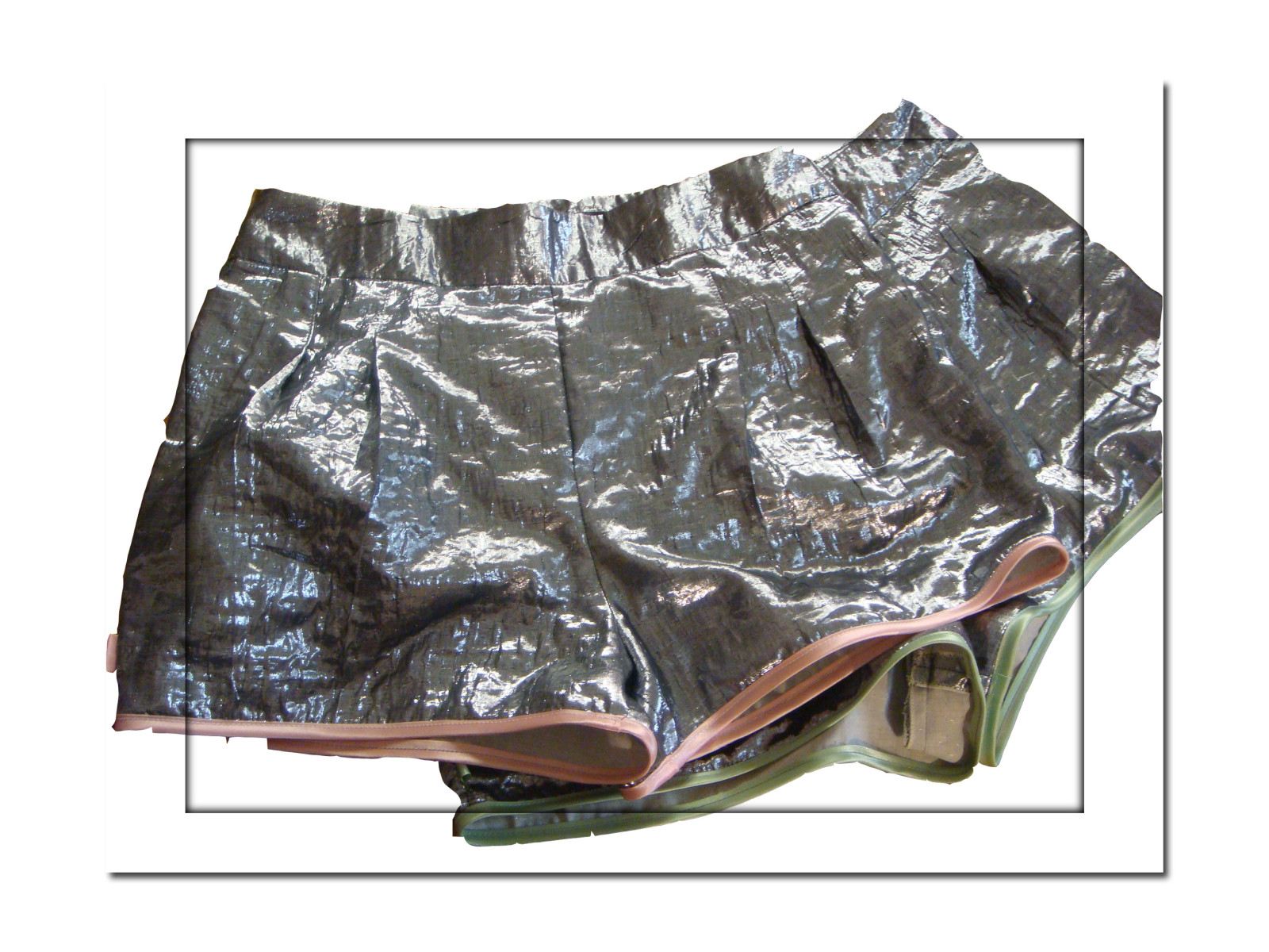 Factie shorts met zijdelingse sluiting