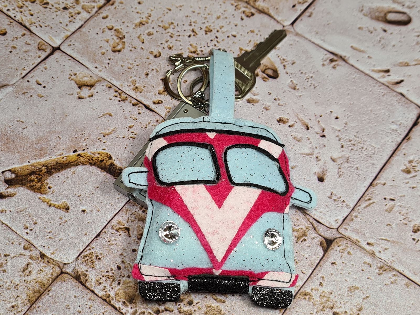 Vintage sleutelhanger "Combi"