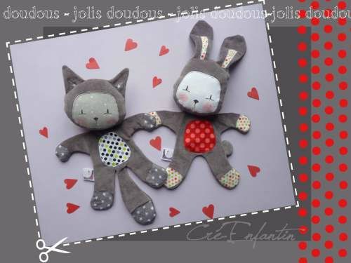 Frimouss chat ou lapin – Knuffels/Speelgoed