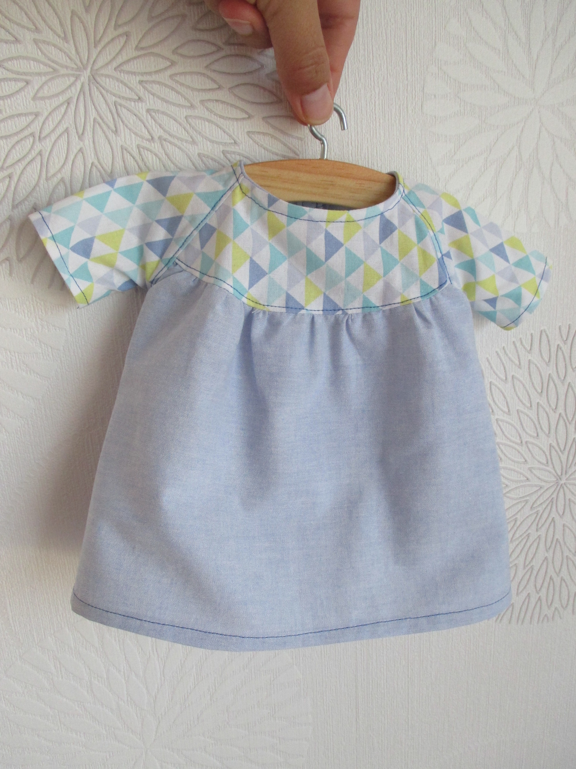Babyjurk of tuniek met ruches 36 cm