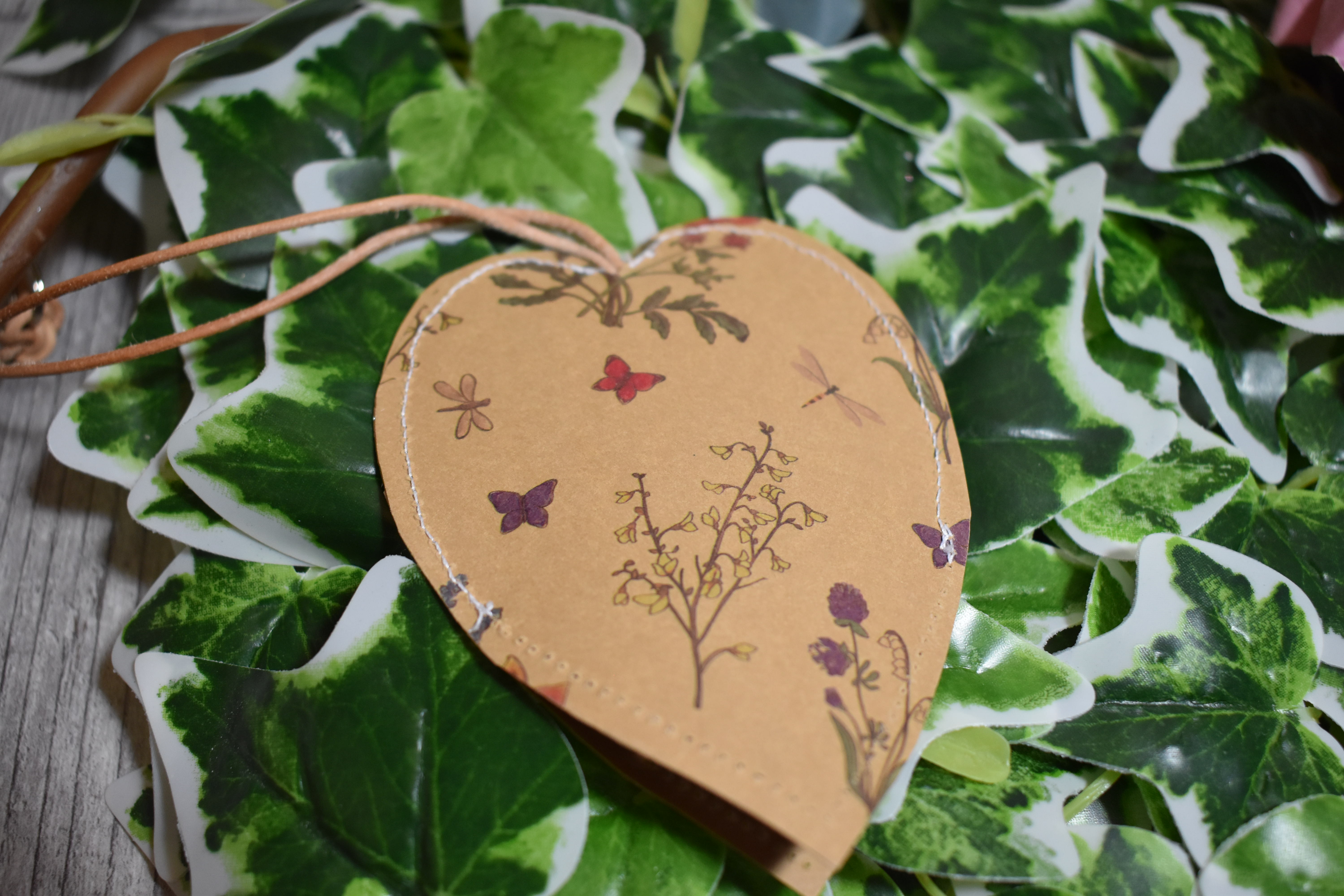 Etui à clefs en forme de coeur