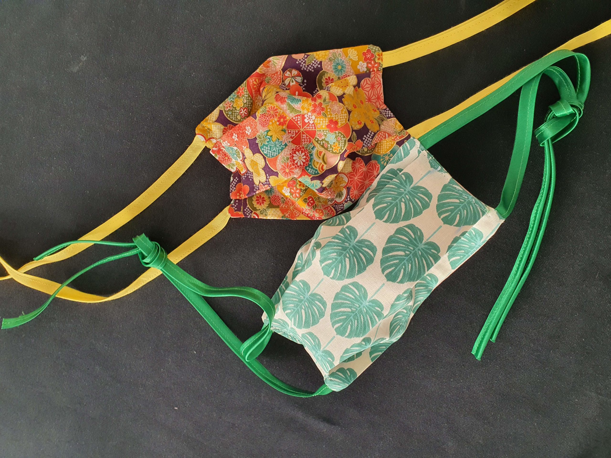 Masque en tissu à plis